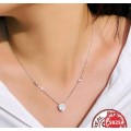 S925 sterling Silver Heart shaped Necklace