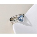 1pc Romantic Heart Shape 925 Sterling Silver Ring