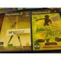 PS2 Singstar and Dance Games x7