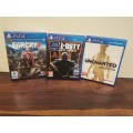 Selection of x3 Action Games on PlayStation 4