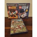 LEGO Star Wars Game Combo for PlayStation 2 Complete with Booklets and a Free Game