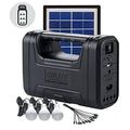 Mini Solar Lighting System With SMD LED Light 3 Light Bulbs Solar Panel