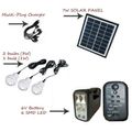 Mini Solar Lighting System With SMD LED Light 3 Light Bulbs Solar Panel