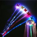 LED Light Glow Glitter Braid Clip Hair Accessories Colorful Butterfly Wig Braids
