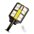LED Outdoor Solar Street Light Telescopic Pole Motion Sensor Light Control Remote Control 200W