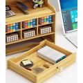 Desk Organizer Pencil Holder  Large Capacity 15 Compartments Pen Holder Multifunctional for Home