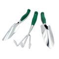 3-Piece Garden Tool Set Hand Trowel, Transplanting Trowel And Hand Rake