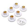 1 Piece E27 Nut Socket White Ceiling Light Bulb Fixing Base Bracket Bulb Holder