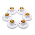 1 Piece E27 Nut Socket White Ceiling Light Bulb Fixing Base Bracket Bulb Holder