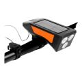 Solar Led Bicycle Light With Horn 120Db