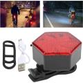 Bicycle Tail Light Red 500mah Battery