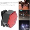 Bicycle Tail Light Red 500mah Battery