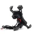 Universal Mobile Phone Holder For Motorcycles With Usb Port