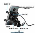 Universal X Grip Waterproof Motorcycle Phone Holder With Usb Port