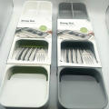 Practical Plastic Drawer Cutlery Storage Tray Kitchen Storage Rack Cutlery Silverware Compact Cutler
