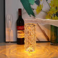 Various Colors Cylindrical Crystal Table Lamp Usb Rechargeable Led Atmosphere Table Night Light Touc