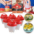 Silicone Egg Cooker, Cup Cooker, Cooking Pot, Steamer, Non-Stick (Pack Of 6)