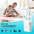 Amplifier Wifi Repeater Dual Band 5 Ghz And 2.4 Ghz Wifi Extender 2 Ethernet Lan/Wan Ports, 4 Antenn