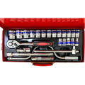 Portable Auto Repair Mechanical Socket Wrench Hand Tool Kit (25-Pack)