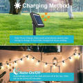 Led Transparent Solar Outdoor Patio String Lights Bistro String Lights 10pcs