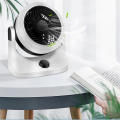 Low-Noise Electric Air Circulation Desktop Fan With Base-Mounted Controller