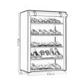 Best-Selling 5-Layer Multifunctional Storage Rack And Shoe Rack With Cover