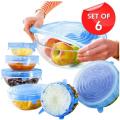Food Preserving Silicone Stretch Lid 6-Pack Reusable