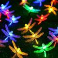 Creative Solar Light String, Dragonfly Light String, Waterproof Decorative Light String