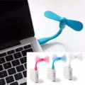 Handy Portable And Flexible Usb Fan For Laptops, Pcs And Power Banks. - (Multicolor)