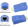 Male To Rj45 Female Converter 4k Network Ethernet Adapter, Cat5 To Hdmi Converter