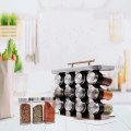 Easy To Use Convenient Spice Rack Storage Box With 12 Empty Spice Jars For Cabinet Countertop Spice