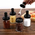 Convenient Spice Rack Bottle With Spoon 4-Piece Set