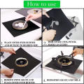 Safety Gas Stove Protector Black Gas Stove Burner Cover Stove Top Lining