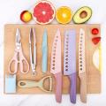 Best-Selling Colorful Non-Stick Kitchen Knife Set 8 Pieces