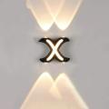 Letter X Shaped Wall Light 7W 3000K 4 Led