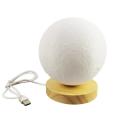 Good-Looking Rechargeable Multi-Color Rotating Moon Lamp 18cm