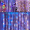 Copper Wire Fairy Curtain Light With Remote Control 3x2M