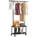Sturdy Coat Rack With Shoe Rack Metal Clothes Rack With Storage Rack Suitable For Hallway Bedroom Fu