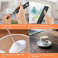 Portable Electric Blender Milk Frother Handheld Usb Rechargeable Beverage Frother 3-Speed