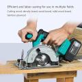 Electric Hand Saw 20V, 4.0Ah Battery, 6-1/2 Inch, 1000W Woodworking Saw With Fast Charger, 2 Blades