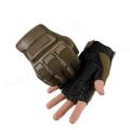 Non-Slip Soldier Half Finger Gloves Tactical Outdoor Non-Slip Sports Riding Motorcycle (Random Color