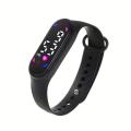 Convenient Led Touch Screen Electronic Sports Watch Wr Silicone Digital Watch For Women Men Boys Gir