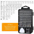 Complete Screwdriver Set 115 Pieces Jewelers Watches Jewelry Eyewear Repair Tools Precision Micro
