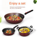 Non-Stick Cookware Set, Refined Iron 3-Piece Pots And Pans Set, Non-Stick Cookware Set For Cooking