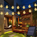 Super Nice Solar String Lights 5M Outdoor Crystal Ball Light Waterproof Garden Holiday Decoration