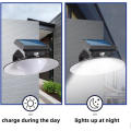 Super Bright Solar Street Light Outdoor Sensor Led Round Solar Panel Wall Light Remote Control