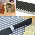 Super Useful Black Corrugated Non-Stick 6-Piece Everyday Sharp Knives Stainless Steel Kitchen Knives