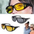 Easy-To-Use Night Vision Driving Anti-Glare Glasses Hd Vision Surround Glasses (Random Color)