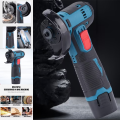 Portable Lithium Rechargeable Electric Angle Grinder With Two Batteries