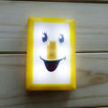 Creative Led Wall Lamp Night Light With Funny Face Light Switch Emergency Light (Random Expression